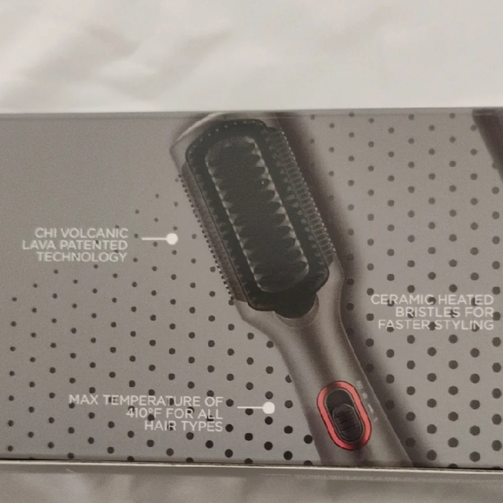 CHI Lava Hair Straightening Brush - Black - Picture 6 of 12